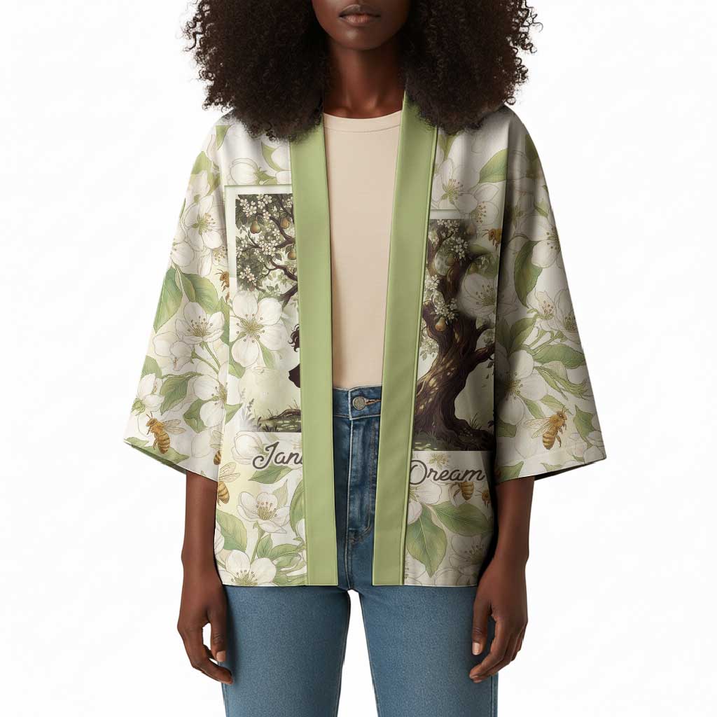 Zora Neale Hurston Kimono Floral Illustration Featuring Janie’s Dream from Their Eyes Were Watching God - African Pride