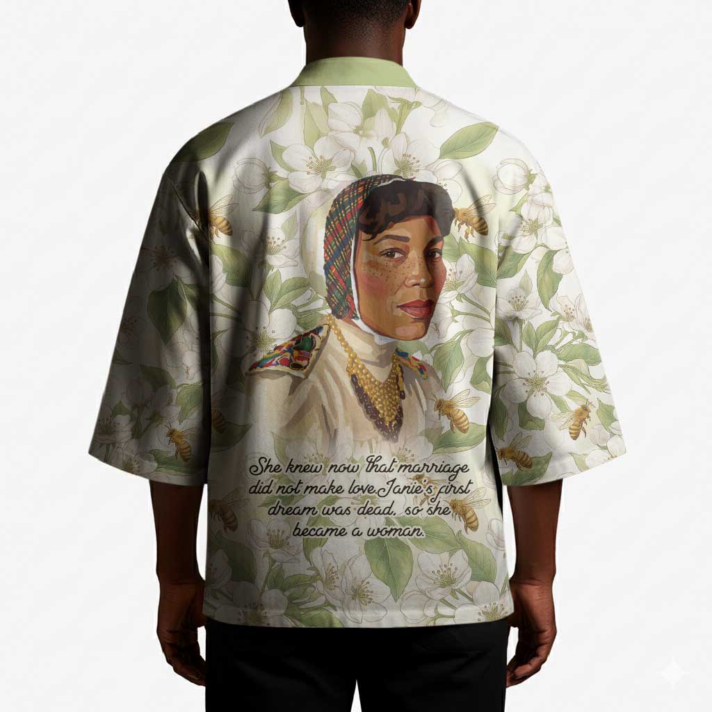 Zora Neale Hurston Kimono Floral Illustration Featuring Janie’s Dream from Their Eyes Were Watching God - African Pride