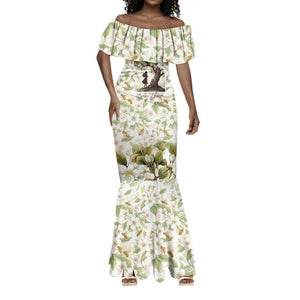 Zora Neale Hurston Mermaid Dress Floral Illustration Featuring Janie’s Dream from Their Eyes Were Watching God - African Pride