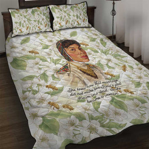 Zora Neale Hurston Quilt Bed Set Floral Illustration Featuring Janie’s Dream from Their Eyes Were Watching God - African Pride