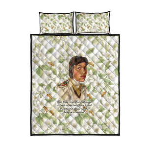 Zora Neale Hurston Quilt Bed Set Floral Illustration Featuring Janie’s Dream from Their Eyes Were Watching God - African Pride