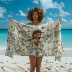 Zora Neale Hurston Sarong Floral Illustration Featuring Janie’s Dream from Their Eyes Were Watching God - African Pride