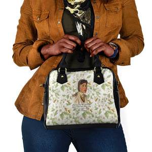 Zora Neale Hurston Shoulder Handbag Floral Illustration Featuring Janie’s Dream from Their Eyes Were Watching God - African Pride