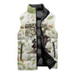Zora Neale Hurston Sleeveless Puffer Jacket Floral Illustration Featuring Janie’s Dream from Their Eyes Were Watching God - African Pride