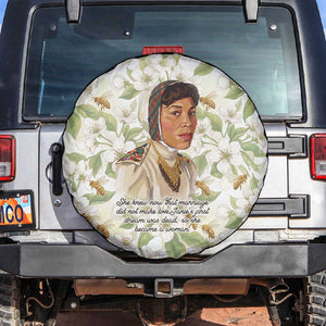 Zora Neale Hurston Spare Tire Cover Floral Illustration Featuring Janie’s Dream from Their Eyes Were Watching God - African Pride