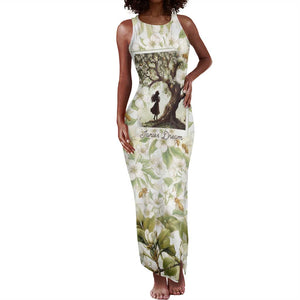 Zora Neale Hurston Tank Maxi Dress Floral Illustration Featuring Janie’s Dream from Their Eyes Were Watching God - African Pride