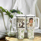 Zora Neale Hurston Tumbler With Handle Floral Illustration Featuring Janie’s Dream from Their Eyes Were Watching God - African Pride