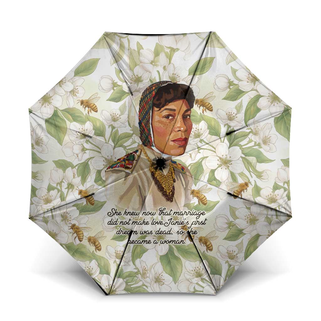 Zora Neale Hurston Umbrella Floral Illustration Featuring Janie’s Dream from Their Eyes Were Watching God - African Pride
