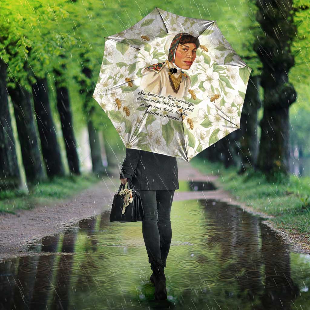 Zora Neale Hurston Umbrella Floral Illustration Featuring Janie’s Dream from Their Eyes Were Watching God - African Pride