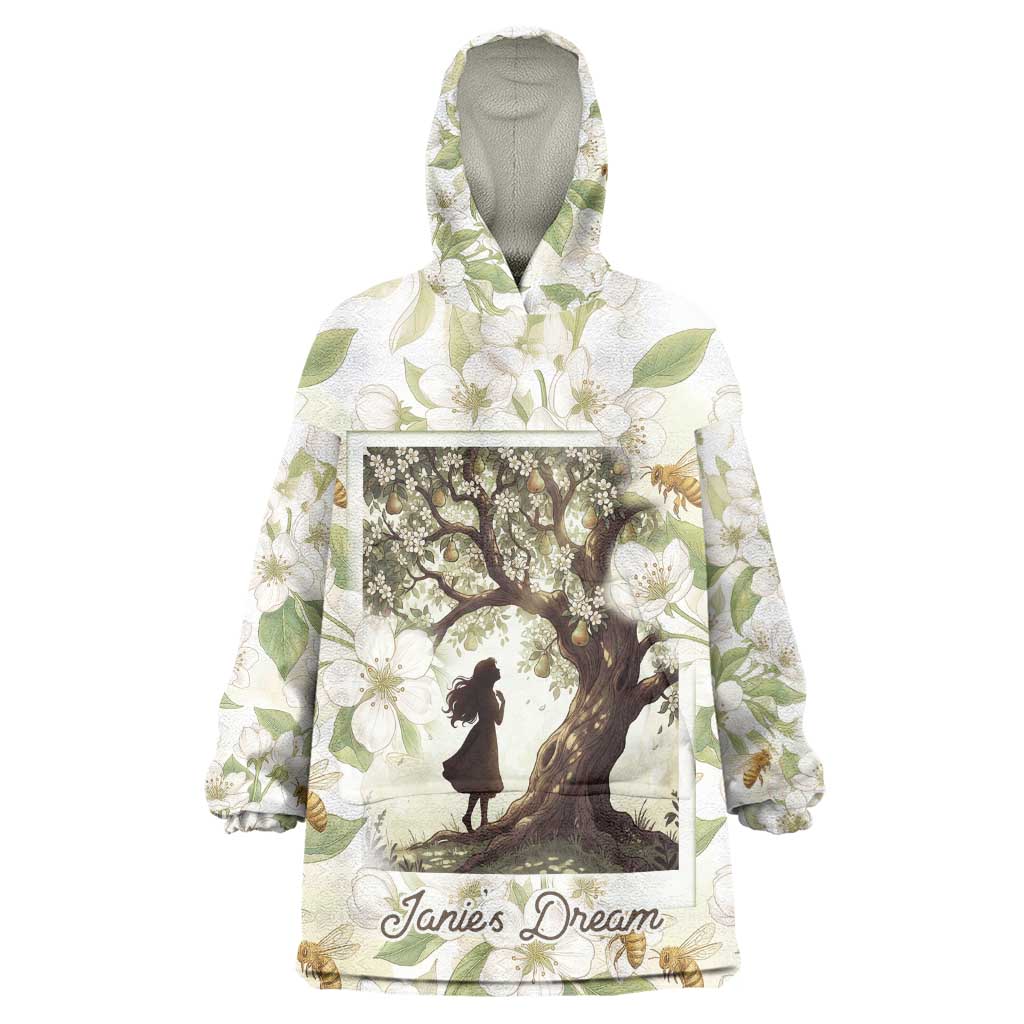 Zora Neale Hurston Wearable Blanket Hoodie Floral Illustration Featuring Janie’s Dream from Their Eyes Were Watching God - African Pride