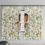 Zora Neale Hurston Window Curtain Floral Illustration Featuring Janie’s Dream from Their Eyes Were Watching God - African Pride