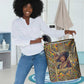 Zora Neale Hurston Laundry Basket Bold Kente and Art Deco Pattern - I Am Not Tragically Colored - African Pride