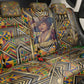 Zora Neale Hurston Back Car Seat Cover Bold Kente and Art Deco Pattern - I Am Not Tragically Colored - African Pride