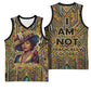 Zora Neale Hurston Basketball Jersey Bold Kente and Art Deco Pattern - I Am Not Tragically Colored - African Pride
