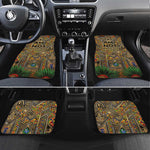Zora Neale Hurston Car Mats Bold Kente and Art Deco Pattern - I Am Not Tragically Colored - African Pride