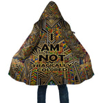 Zora Neale Hurston Cloak Bold Kente and Art Deco Pattern - I Am Not Tragically Colored - African Pride