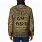Zora Neale Hurston Padded Jacket Bold Kente and Art Deco Pattern - I Am Not Tragically Colored - African Pride
