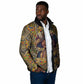 Zora Neale Hurston Padded Jacket Bold Kente and Art Deco Pattern - I Am Not Tragically Colored - African Pride