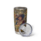 Zora Neale Hurston Tumbler Cup Bold Kente and Art Deco Pattern - I Am Not Tragically Colored - African Pride
