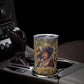 Zora Neale Hurston Tumbler Cup Bold Kente and Art Deco Pattern - I Am Not Tragically Colored - African Pride