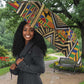 Zora Neale Hurston Umbrella Bold Kente and Art Deco Pattern - I Am Not Tragically Colored - African Pride