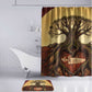Léopold Sédar Senghor Bathroom Set Sacred Baobab Tree Design African Roots and Symbols Theme Negritude Movement - African Pride