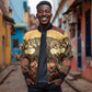 Léopold Sédar Senghor Bomber Jacket Sacred Baobab Tree Design African Roots and Symbols Theme Negritude Movement - African Pride