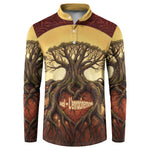 Léopold Sédar Senghor Button Sweatshirt Sacred Baobab Tree Design African Roots and Symbols Theme Negritude Movement