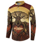 Léopold Sédar Senghor Button Sweatshirt Sacred Baobab Tree Design African Roots and Symbols Theme Negritude Movement