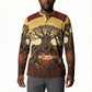 Léopold Sédar Senghor Button Sweatshirt Sacred Baobab Tree Design African Roots and Symbols Theme Negritude Movement