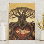 Léopold Sédar Senghor Canvas Wall Art Sacred Baobab Tree Design African Roots and Symbols Theme Negritude Movement - African Pride