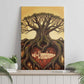 Léopold Sédar Senghor Canvas Wall Art Sacred Baobab Tree Design African Roots and Symbols Theme Negritude Movement - African Pride