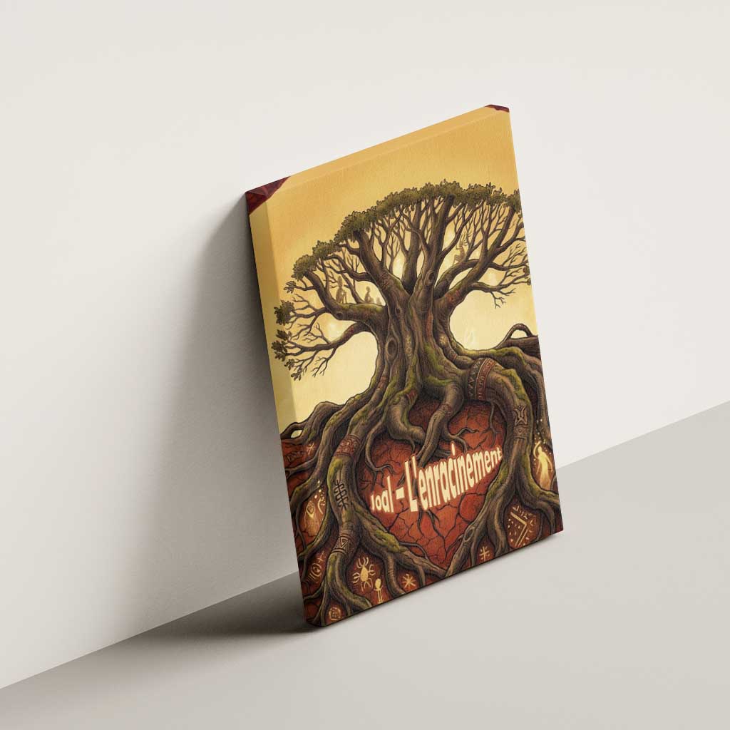 Léopold Sédar Senghor Canvas Wall Art Sacred Baobab Tree Design African Roots and Symbols Theme Negritude Movement - African Pride