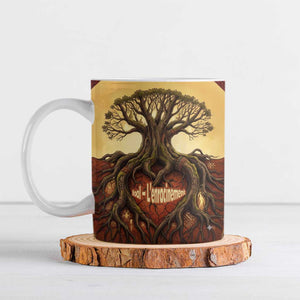 Léopold Sédar Senghor Ceramic Mug Sacred Baobab Tree Design African Roots and Symbols Theme Negritude Movement - African Pride
