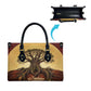 Léopold Sédar Senghor Leather Bag Sacred Baobab Tree Design African Roots and Symbols Theme Negritude Movement - African Pride