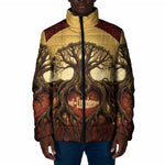 Léopold Sédar Senghor Padded Jacket Sacred Baobab Tree Design African Roots and Symbols Theme Negritude Movement - African Pride