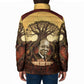 Léopold Sédar Senghor Padded Jacket Sacred Baobab Tree Design African Roots and Symbols Theme Negritude Movement - African Pride