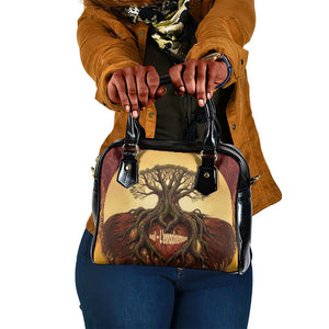 Léopold Sédar Senghor Shoulder Handbag Sacred Baobab Tree Design African Roots and Symbols Theme Negritude Movement - African Pride
