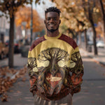 Léopold Sédar Senghor Sweatshirt Sacred Baobab Tree Design African Roots and Symbols Theme Negritude Movement - African Pride