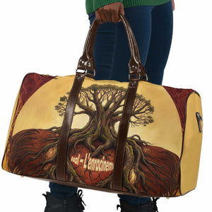Léopold Sédar Senghor Travel Bag Sacred Baobab Tree Design African Roots and Symbols Theme Negritude Movement - African Pride
