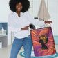 Léopold Sédar Senghor Laundry Basket Femme Noire Silhouette with Africa Map Pattern Vibrant Swirl Background - African Pride