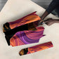 Léopold Sédar Senghor Umbrella Femme Noire Silhouette with Africa Map Pattern Vibrant Swirl Background - African Pride