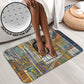 Léopold Sédar Senghor Bathroom Set President Poete Portrait Futuristic African Robotic Handshake Earth and Flowers Unity - African Pride