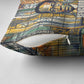 Léopold Sédar Senghor Pillow Cover President Poete Portrait Futuristic African Robotic Handshake Earth and Flowers Unity - African Pride