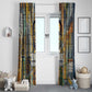 Léopold Sédar Senghor Window Curtain President Poete Portrait Futuristic African Robotic Handshake Earth and Flowers Unity - African Pride