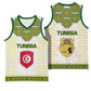 Tunisia Flag Basketball Jersey with National Crest and Emblem TS04