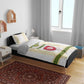 Tunisia Flag Bedding Set with National Crest and Emblem