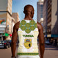 Tunisia Flag Men Tank Top with National Crest and Emblem