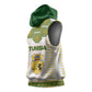 Tunisia Flag Sleeveless Hoodie with National Crest and Emblem - African Pride