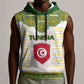 Tunisia Flag Sleeveless Hoodie with National Crest and Emblem - African Pride